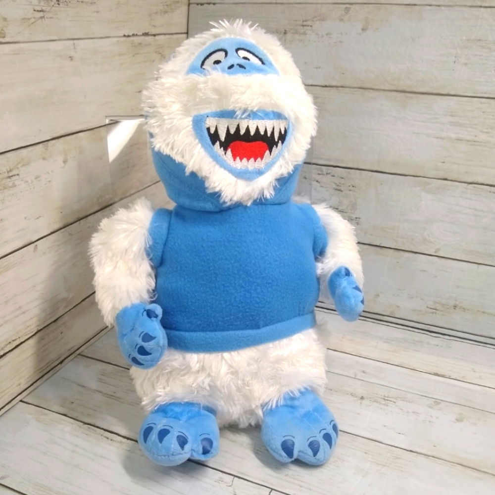 Abominable Snow Monster w/Hoodie 14"t White Blue Plush